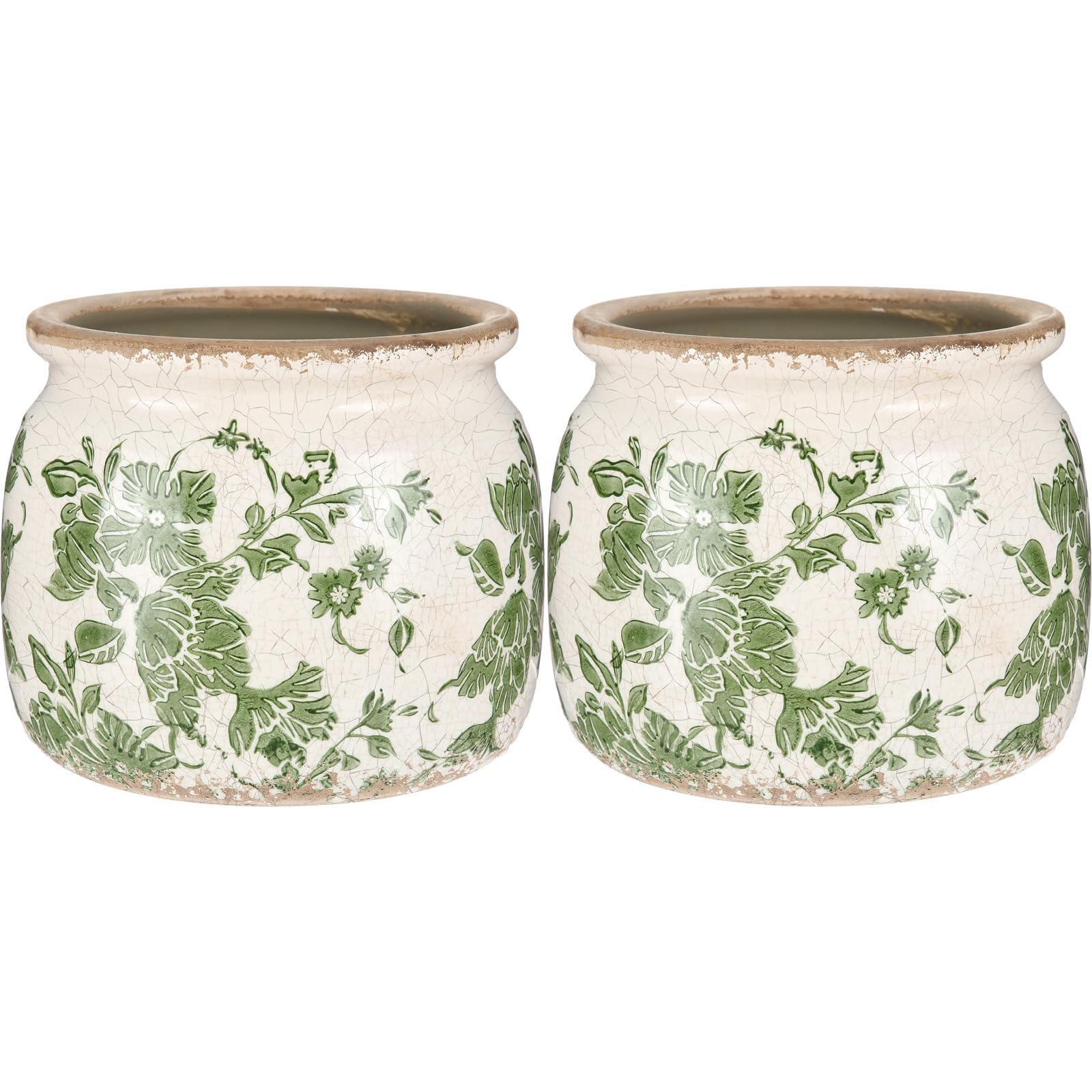 Ninehaoou 2-Pack Vintage Planter