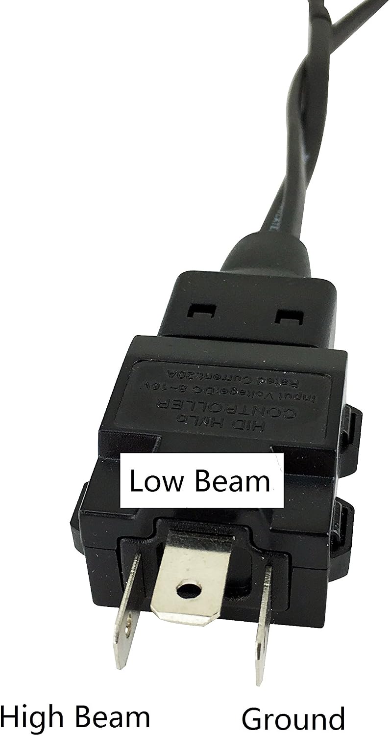 Innovited (2) Easy Relay Harness For H4 9003 Hi/Lo Bi-Xenon HID Xenon Bulbs Wiring Controllers
