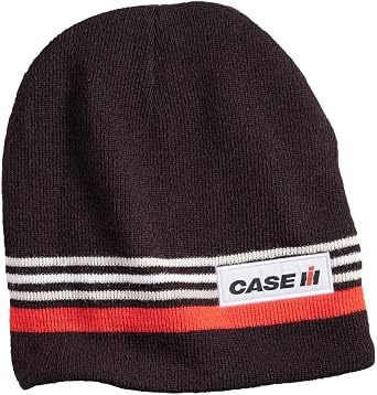 Case IH Fleece Knit Reversible Black Beanie