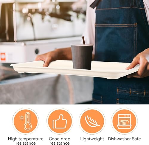 Vista 12 de Sintuff 20 bandejas plásticas de arte coloridas bandejas de almuerzo de comida rápida, manualidades a granel, organizador de servicio sensorial