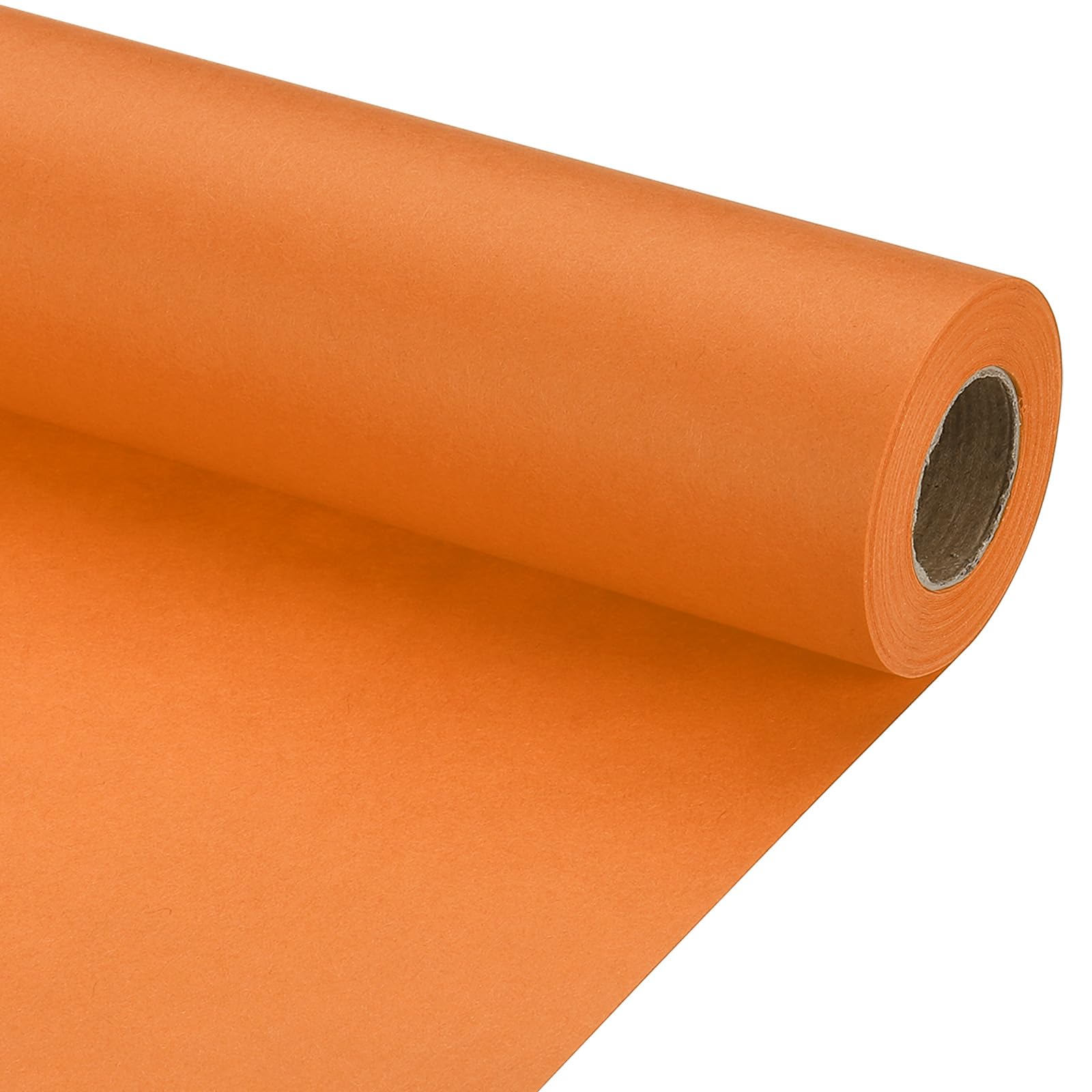PATIKIL Wrapping Paper, 12" x 500"(42') 70 GSM Craft Paper Roll Kraft Packing Paper for Poster Bulletin Board Gift Wrapping, Orange