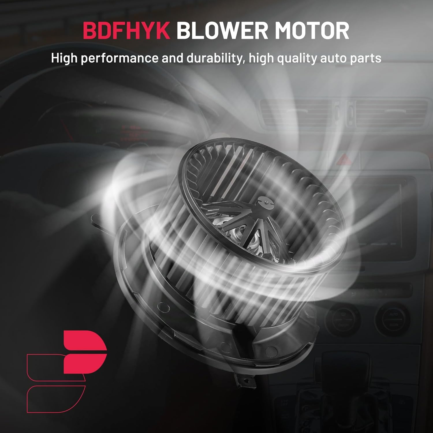 BDFHYK AC Heater Blower Motor Fan 700182 Compatible with VW Tiguan Jetta Passat Rabbit CC Eos GTI Golf,Compatible with Audi A3 Q3 TT,HVAC Blower Motor Assembly 1K1819015 BM9291C V15031916 698809