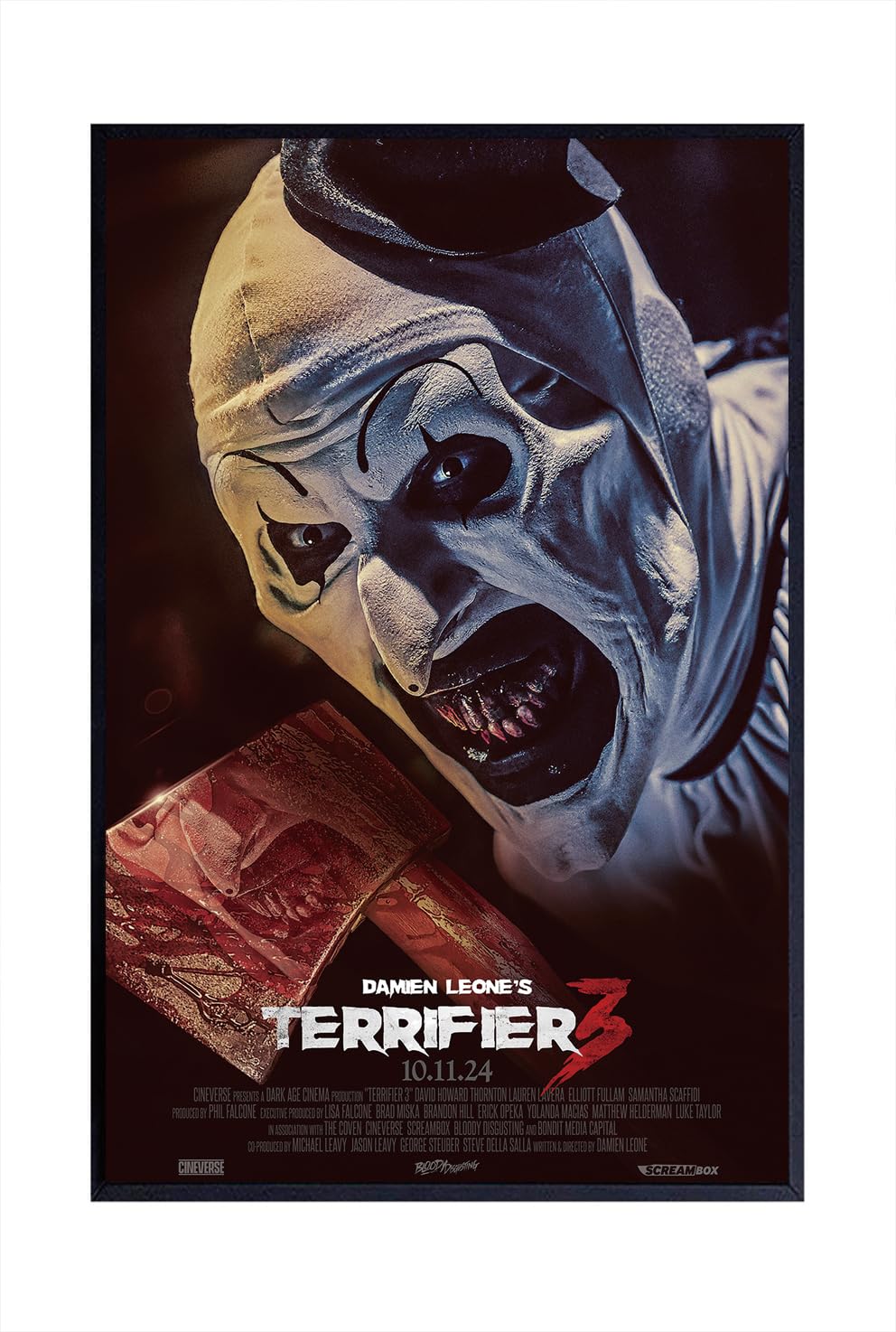 Amazon.com: Horror Terrifier 3 Movie Poster #1 - Matte Poster
