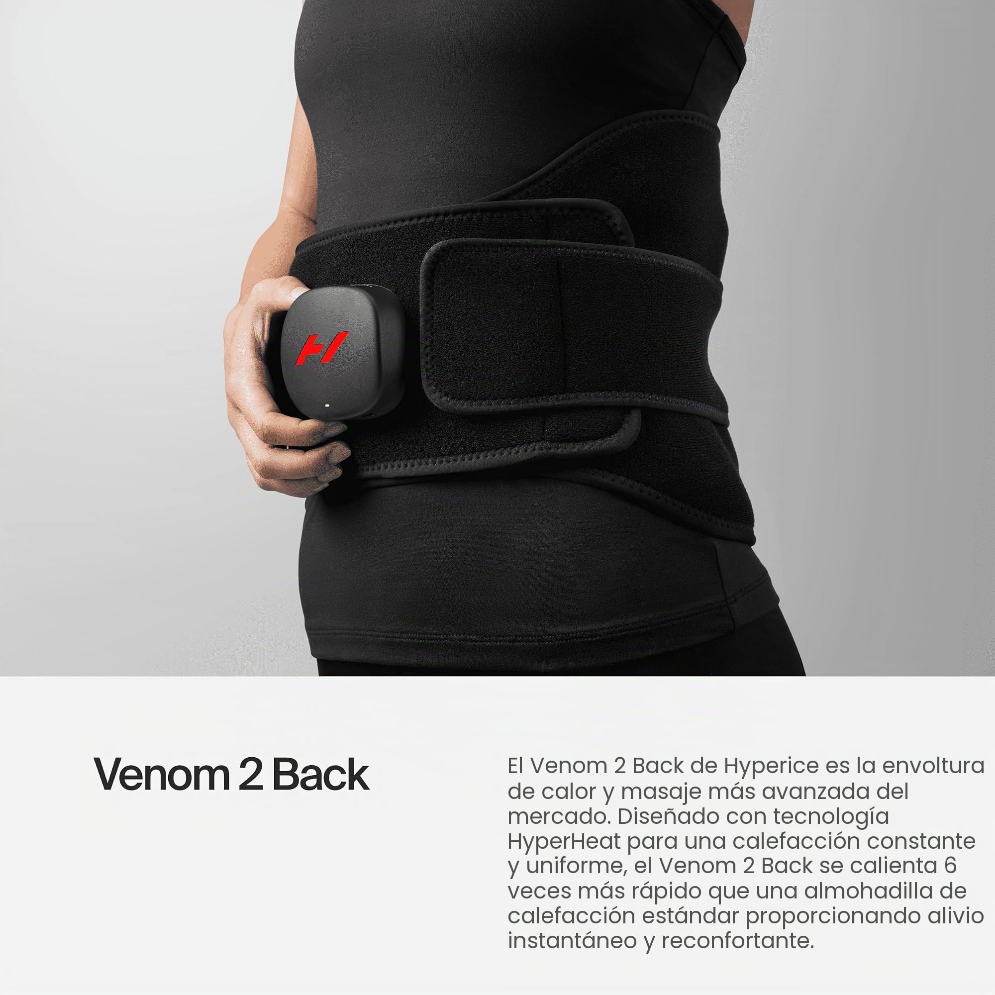 Hyperice Venom 2 Back Envoltura de Masaje con Calor y Vibracion