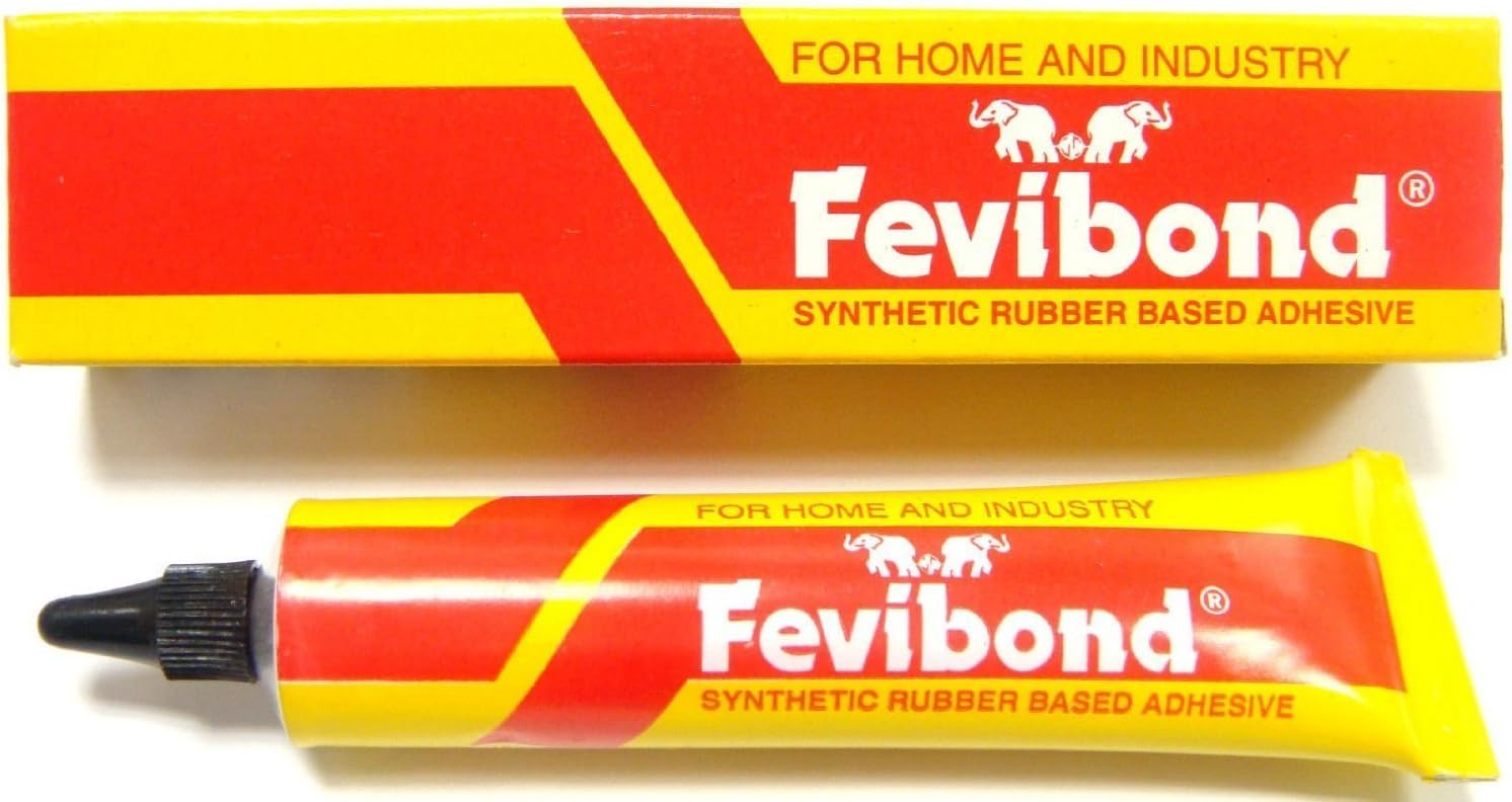 40ml Fevibond Synthetic Rubber Base Glue Adhesive Canvas Cork Rexine Leather Shoe Sole Glue