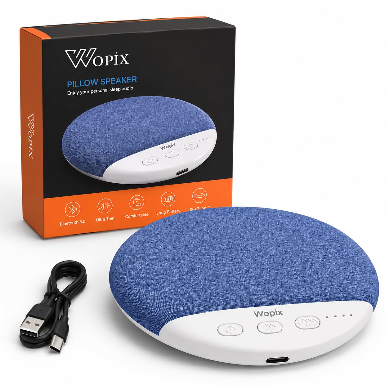 2026 Pillow Speaker,Bluetooth Pillow Speakers for Sleeping,Ultra-Thin Under Pillow Speaker with White Noise Timer,Wireless Sleep Aid for Adult Kids-image-32