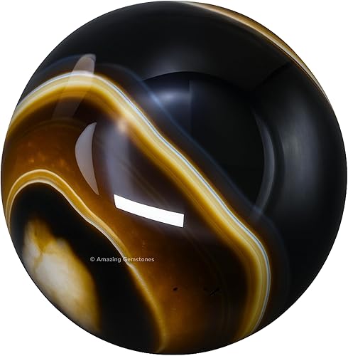 Vista 388 de Amazing Gemstone Black Tourmaline Crystal Ball with Stand - 2" Inches Crystal Sphere Meditation Balls for Witchcraft and Decorative Balls