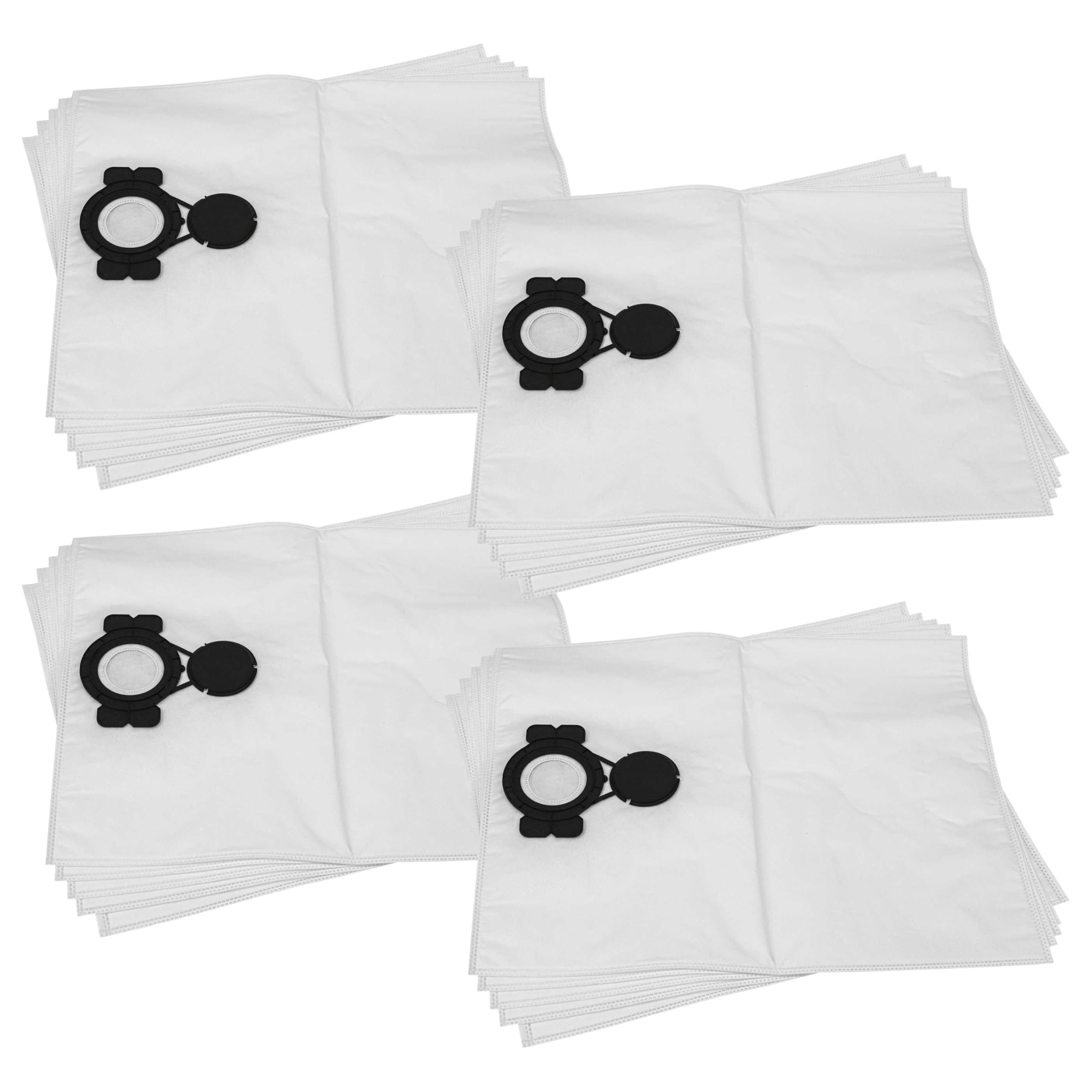 vhbw 20x Staubbeutel kompatibel mit Milwaukee AS 250 ECP | AS 2-250 ELCP Staubsauger - Vlies, 25 l Füllvolumen, 54cm x 41cm Weiß