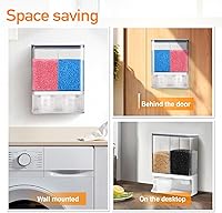 Vista 7 de Dispensador de detergente para ropa Conworld, dispensador de perlas potenciadoras de aroma para la organización de la lavandería, adecuado