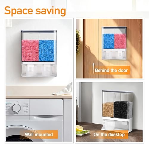 Miniatura 7 de Conworld Dispensador de detergente para ropa, dispensador de perlas de refuerzo de aroma para organización de lavandería, adecuado para cuentas,