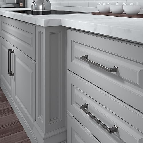 Miniatura 6 de Richelieu Hardware BP79596180 Mirabel Collection - Tirador de transición de níquel pulido de 3 34 pulgadas (3.780 in) de centro a centro, para