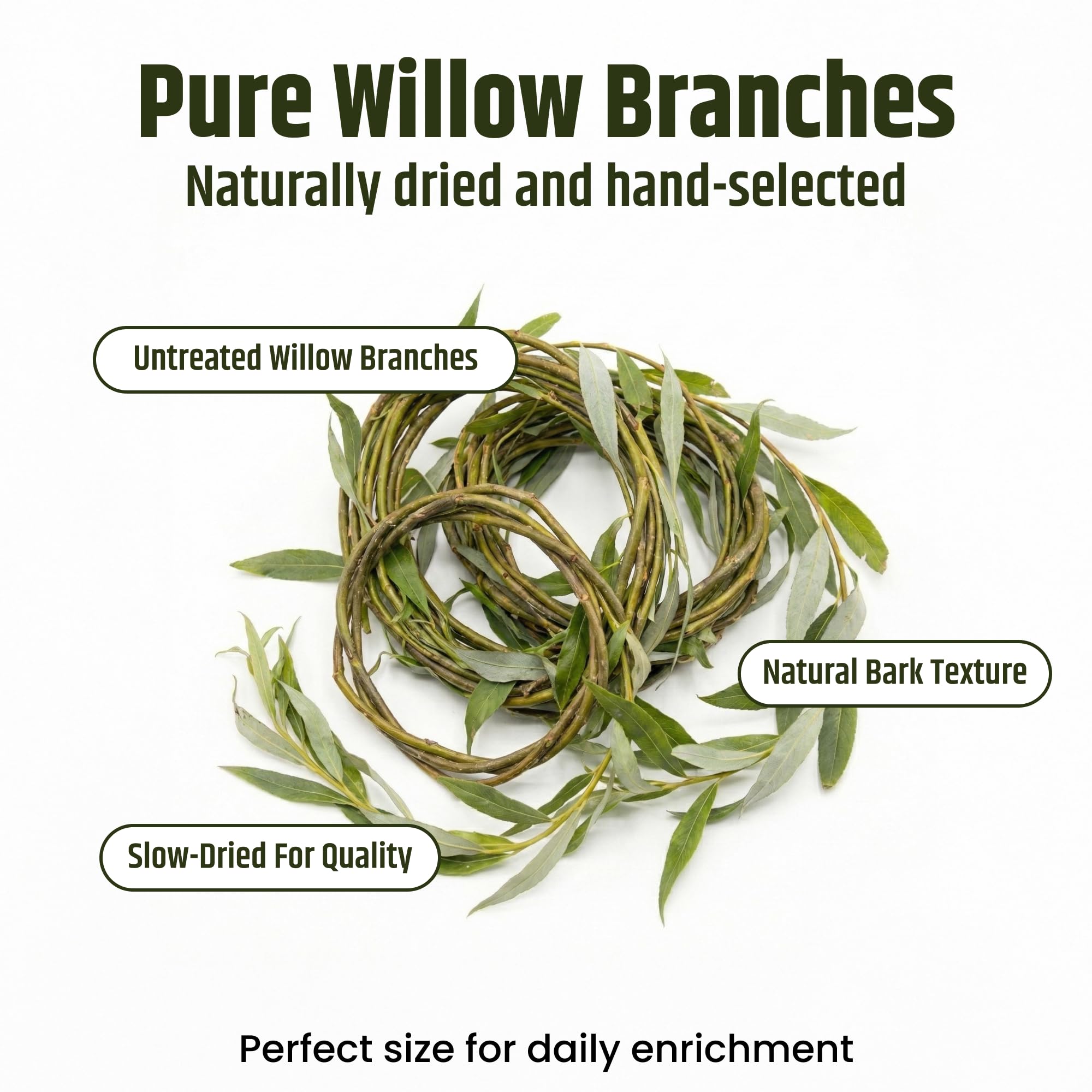 High Desert Willow Chew Sticks for Rabbits Natural Willow Branch Treat for Bunnies Guinea Pigs Chinchillas Hamsters USA Grown Chews Small Pet Supplies for Digestive Health and Dailt Enrichmen product thumbnail 4