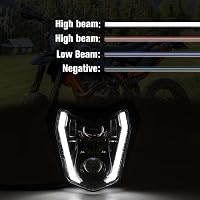 DREAMIZER Motorcycle LED Fényszóró E24 6500K Enduro ATV KTM Kompatibilis 4