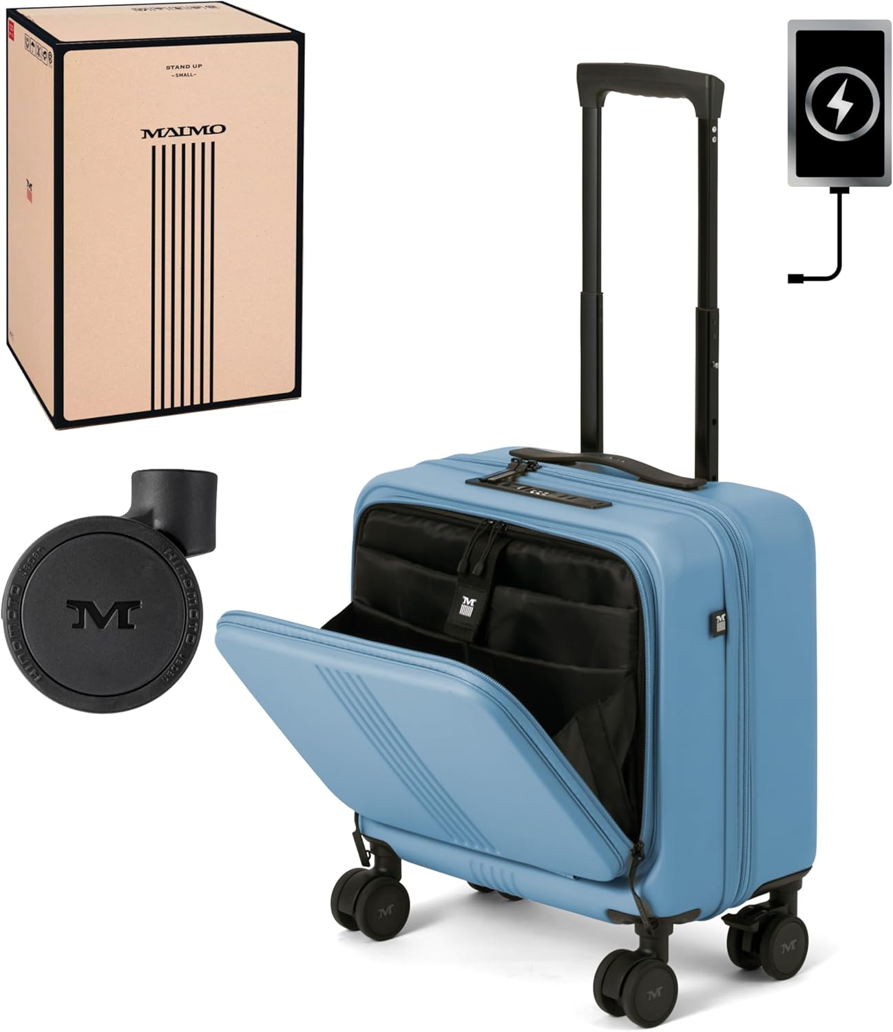 MAIMO] スーツケース SSサイズ 機内持ち込み 日本メーカー 【フロント