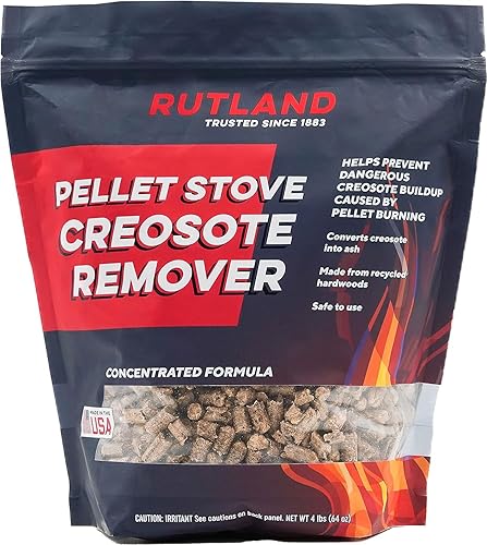 Miniatura 9 de Rutland Products Removedor de creosota para estufas de pellets, pellets de madera de limpieza de chimeneas y chimeneas, bolsa de 8 libras