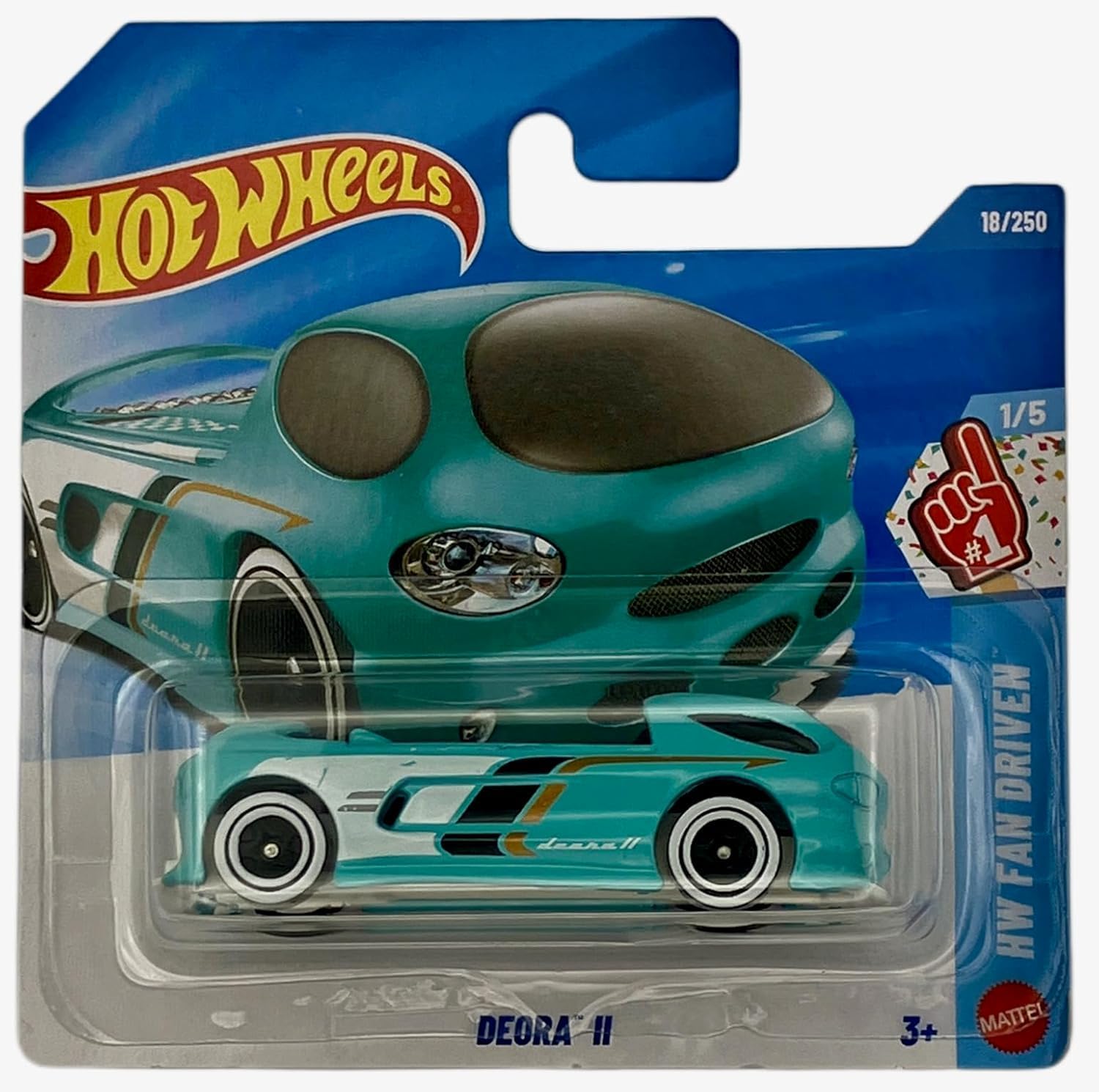 Hot Wheels - Deora II - HW Fan Driven 1/5 - JJH93 - Short Card - Turquoise Concept Car - Fantasy Model - Mattel 2026-1:64