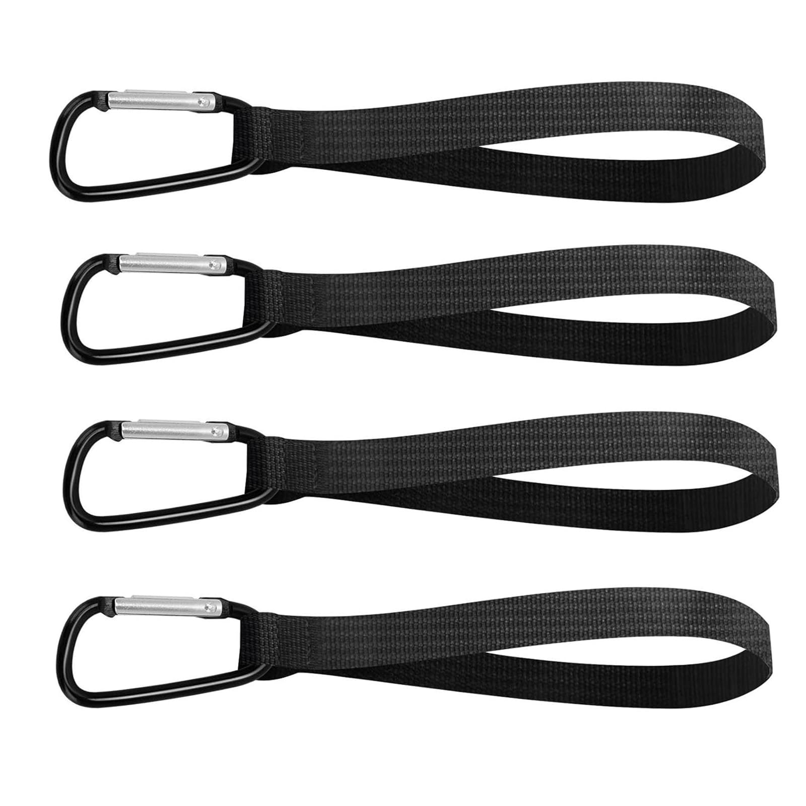 Lot de 4 crochets de suspension robustes pour sacs, mousquetons, vélos, chariots, fauteuils roulants, poussettes de bébé