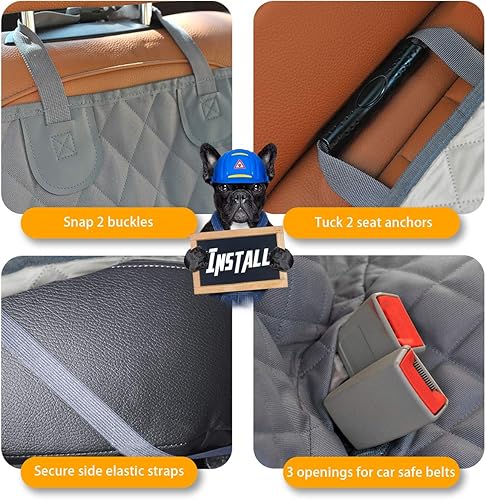 Miniatura 4 de Fundas de asiento de coche para perros Honest Dog, funda de asiento para perros con solapa lateral para automóviles, camiones y SUV - Funda