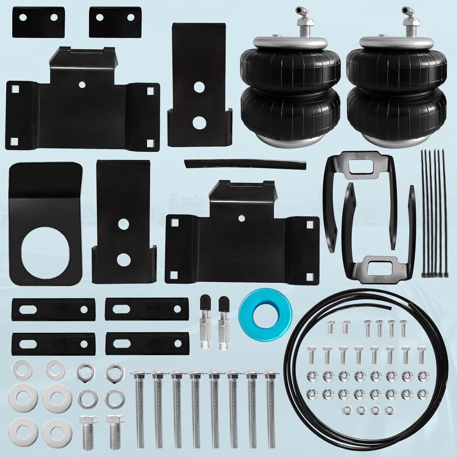 2PCS Air Spring Bags Suspension Kit for 2005-2023 Toyota Tacoma 4WD and Tacoma Prerunner 2WD Pickups Rear Helper Bag Spring Towing 5000 lbs (7X1249)