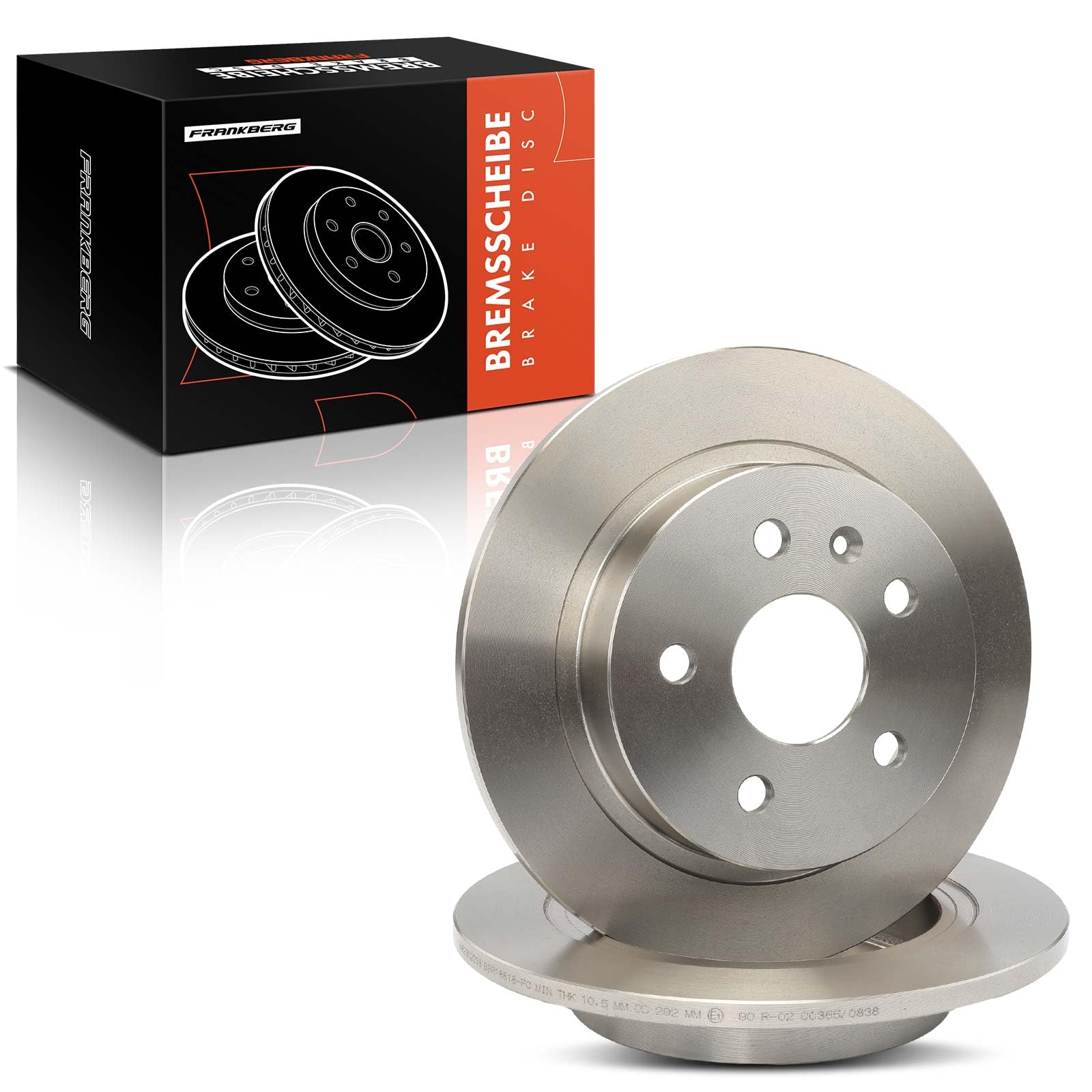 Frankberg Juego de discos de freno, juego de frenos de eje trasero, completo 292 mm, compatible con Insignia A G09 1.4L-2.0L 2008-2017 9-5 YS3G 1.6L-2.8L 2010-2012 Replace# 13502198