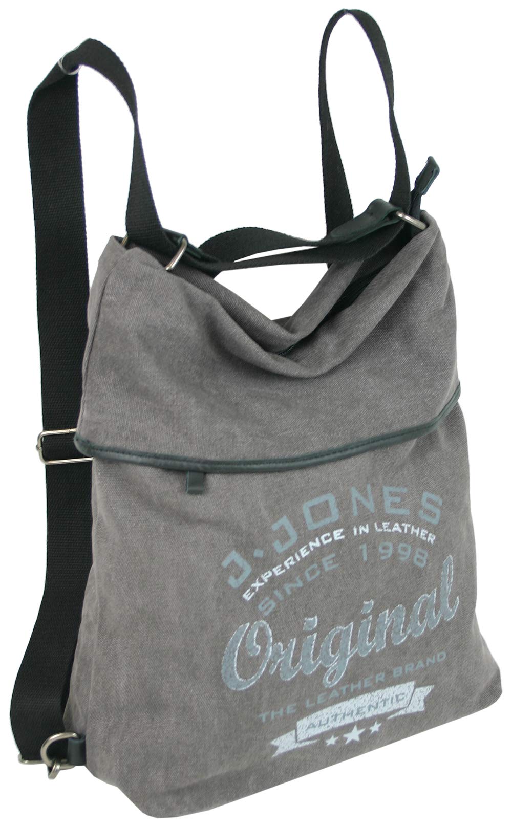 JENNIFER JONES - Große Damen Handtasche aus Canvas - Vintage Look