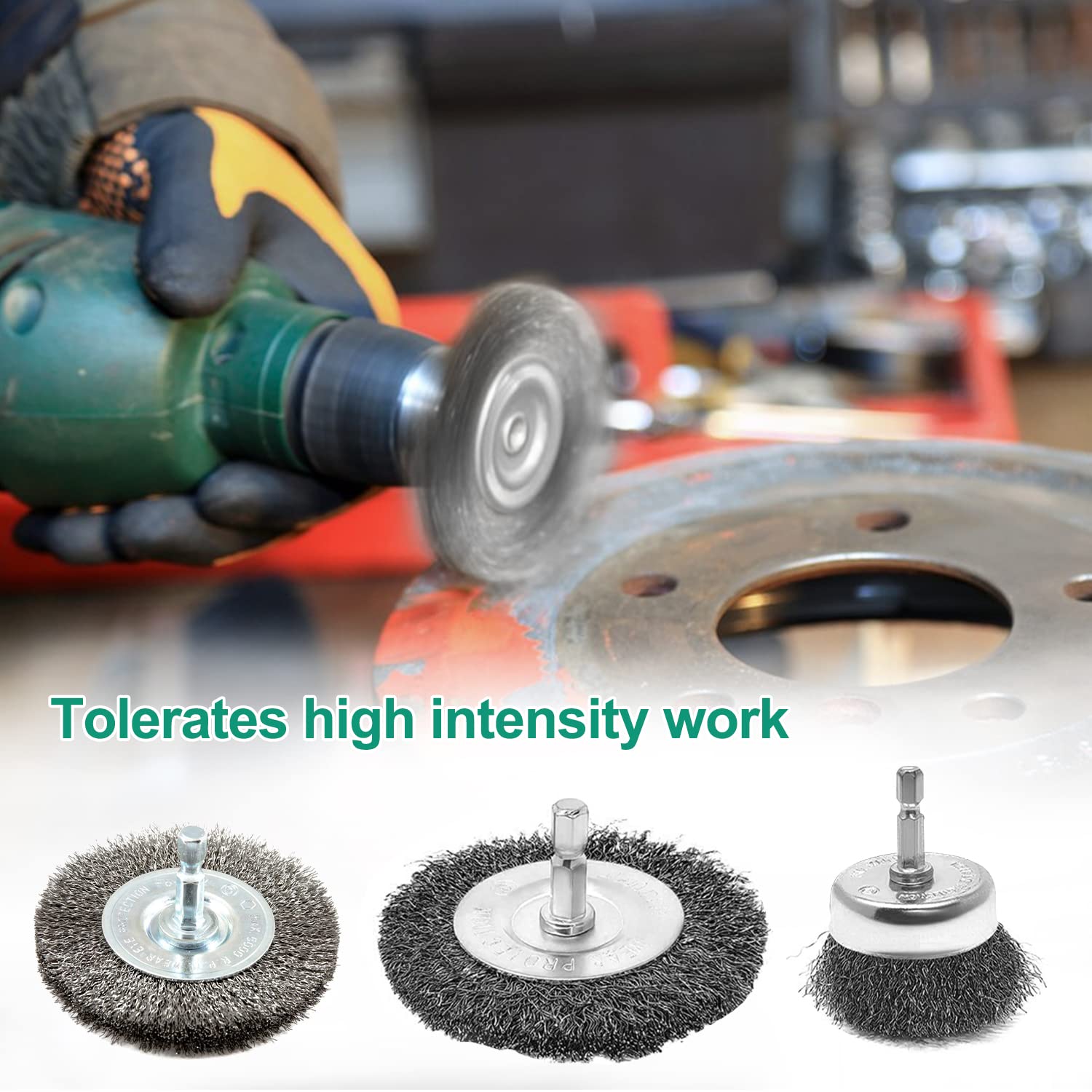 5 Spazzole Metalliche Per Trapano Da 12mm - In Acciaio Inox, Per Pulizia, Lucidatura E Rimozione Ruggine - Foto 9