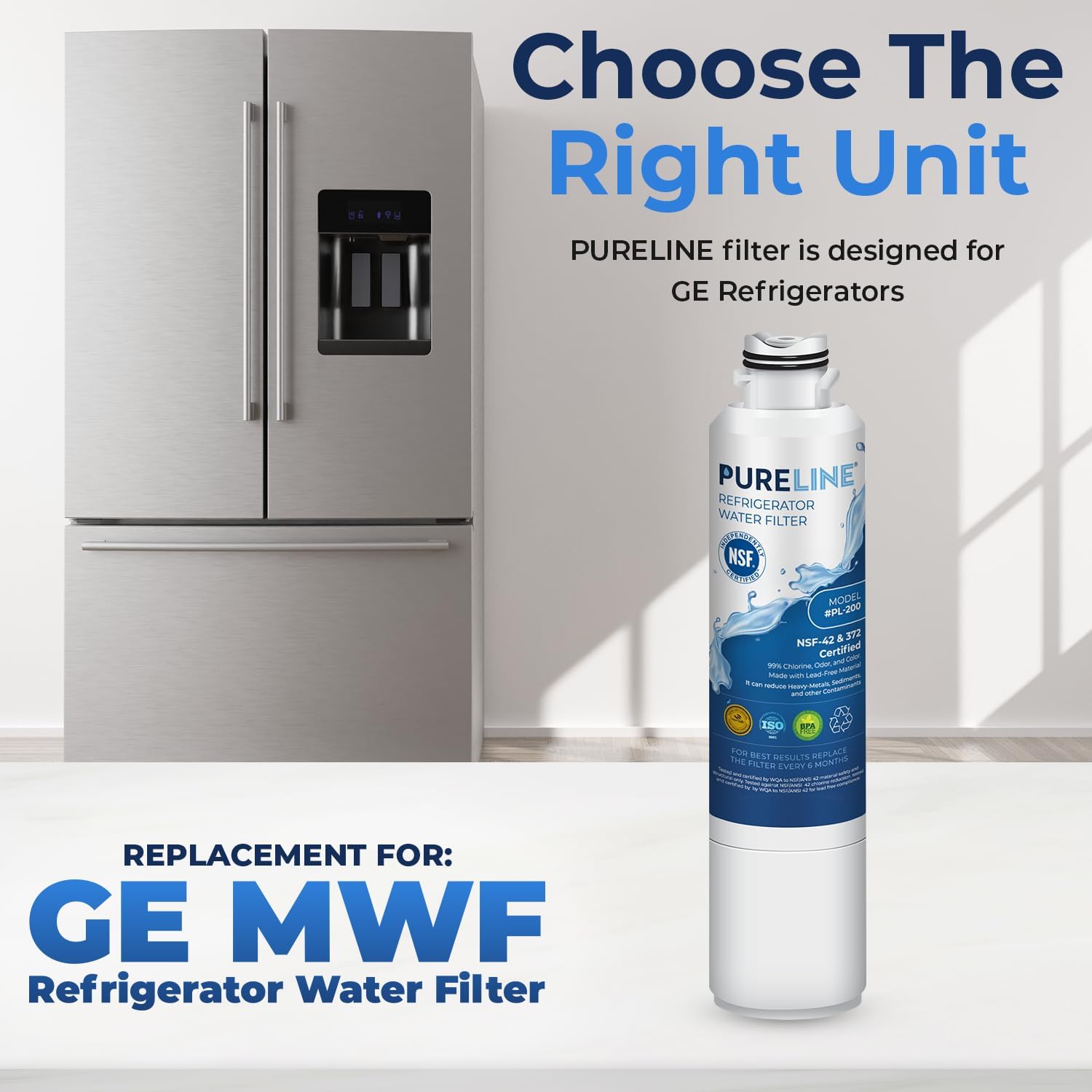 Pureline DA29-00020B Samsung Water Filter da29-00020b Replacement, Replacement for DA29-00020A/B, HAF-CIN/EXP, HAF-CIN,DA97-08006A, Kenmore 46-9101, 469101, 9101, 4609101000 Refrigerator Filter