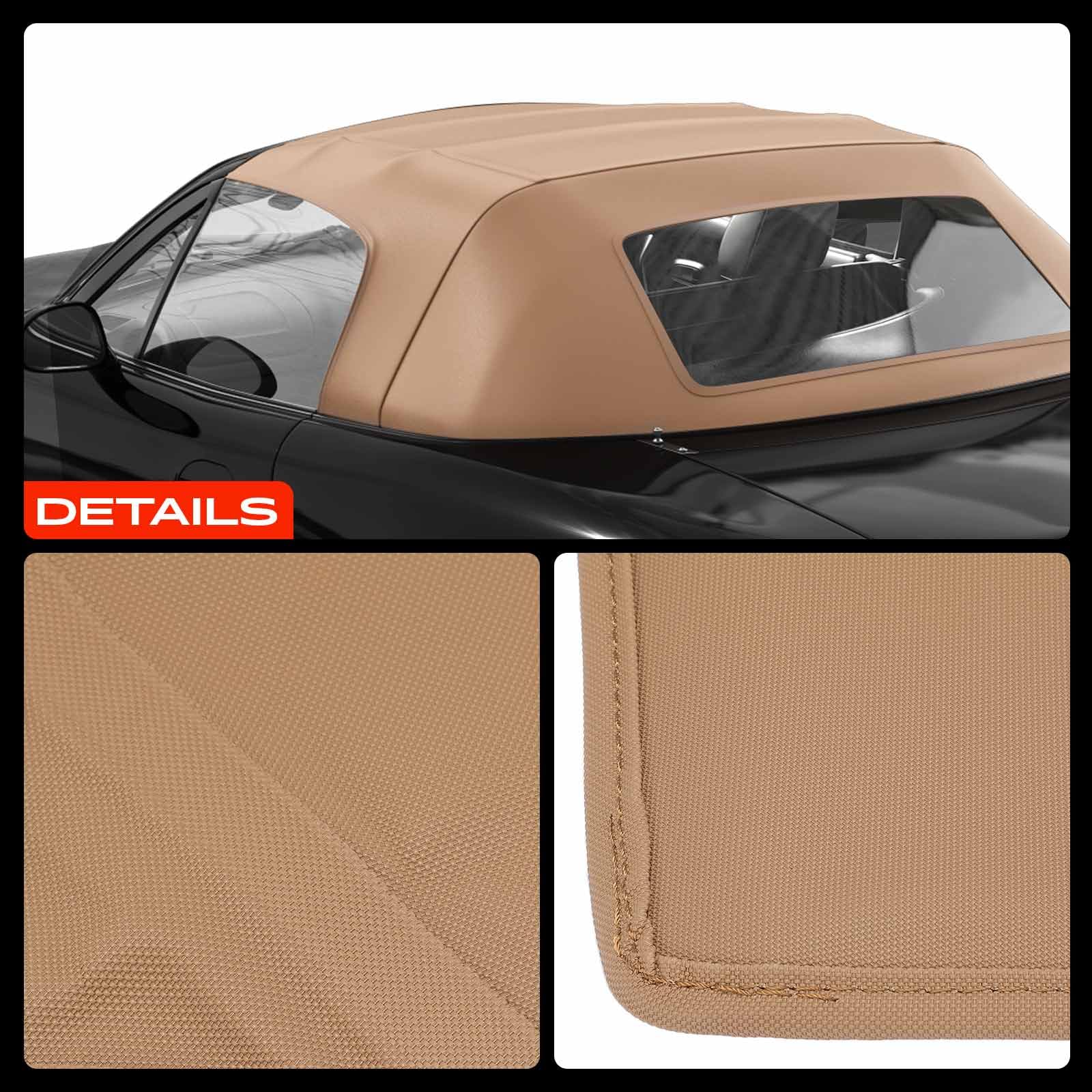Frankberg Capote de cabriolet Softtop Brun Plastique Compatible avec Barchetta 183 1.8 16V 1995-2005 Cabriolet