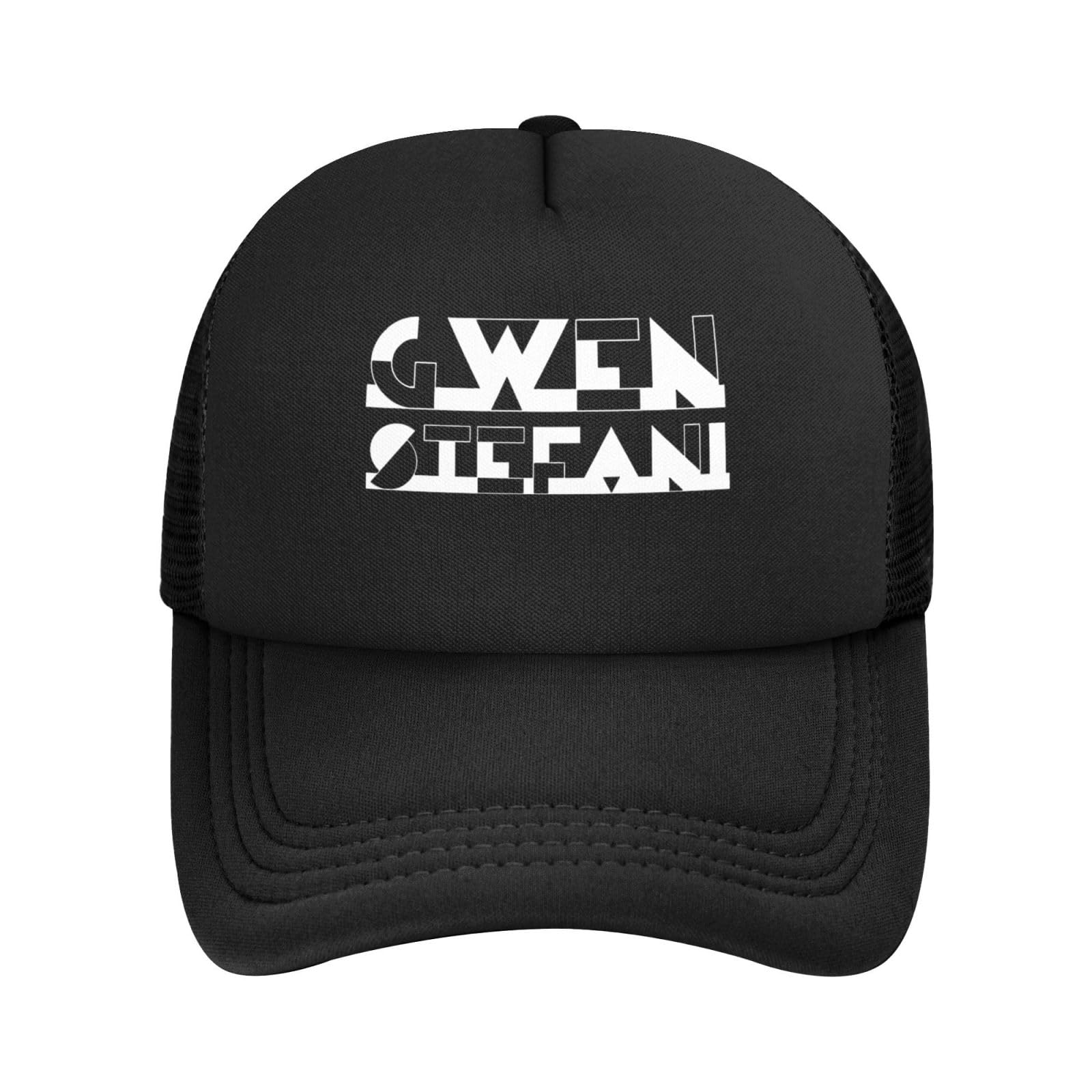 CHLGEARGwen Singer Stefani Mesh Baseball Cap Trucker Hat for Men Women Adjustable Mesh Snapback Hat Summer Outdoor Caps Black