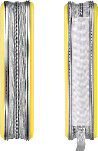 Miniatura 44 de UENTIP Estuche portátil para CD de capacidad para 96, portátil y de plástico duro, organizador de CD, cartera, almacenamiento de DVD (96, naranja)