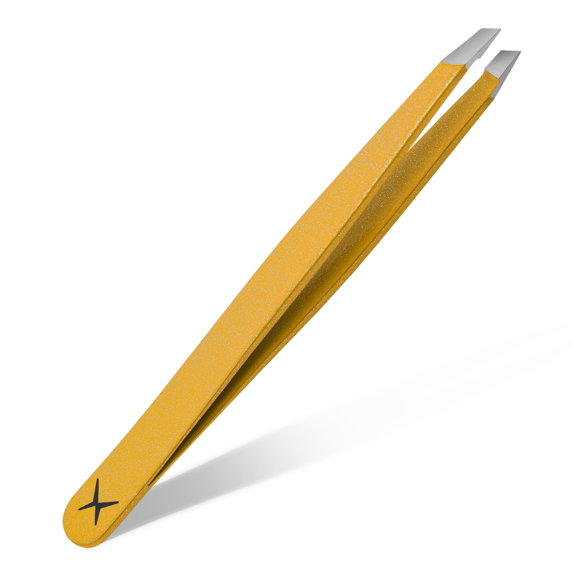 Precision Angled Tweezers, Handcrafted Stainless Steel