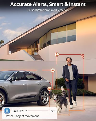 Miniatura 7 de Sistema de cámara de seguridad inalámbrica para exteriores, Aurora Lux Color Night Vison 4 Cam-Kit de cámaras de seguridad alimentadas por energía