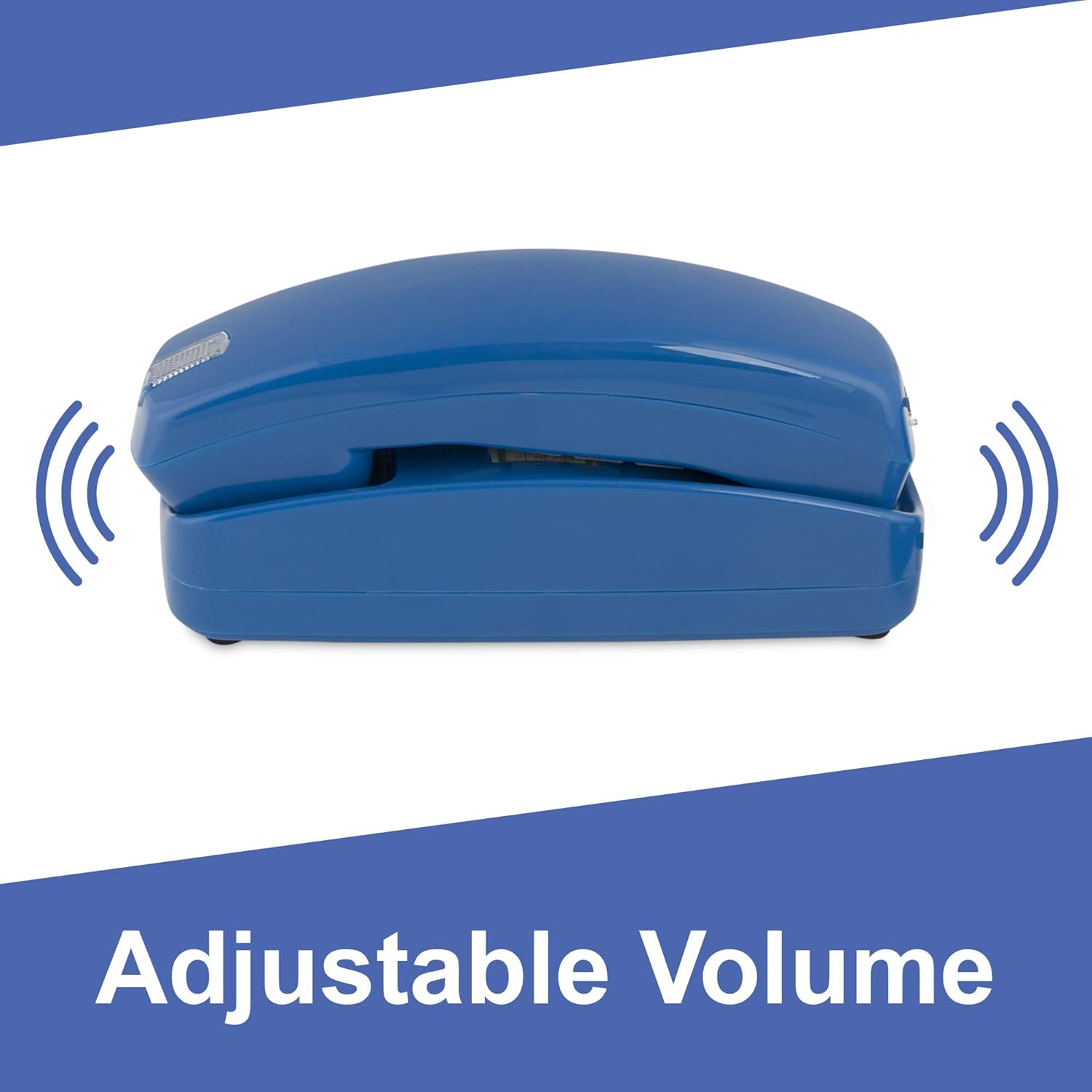 Corded Phone - Phones for Seniors - Phone for Hearing impaired - Classic Blue - Retro Novelty Telephone - an Improved Version of The Princess Phones in 1965 - Style Big Button : Office Products