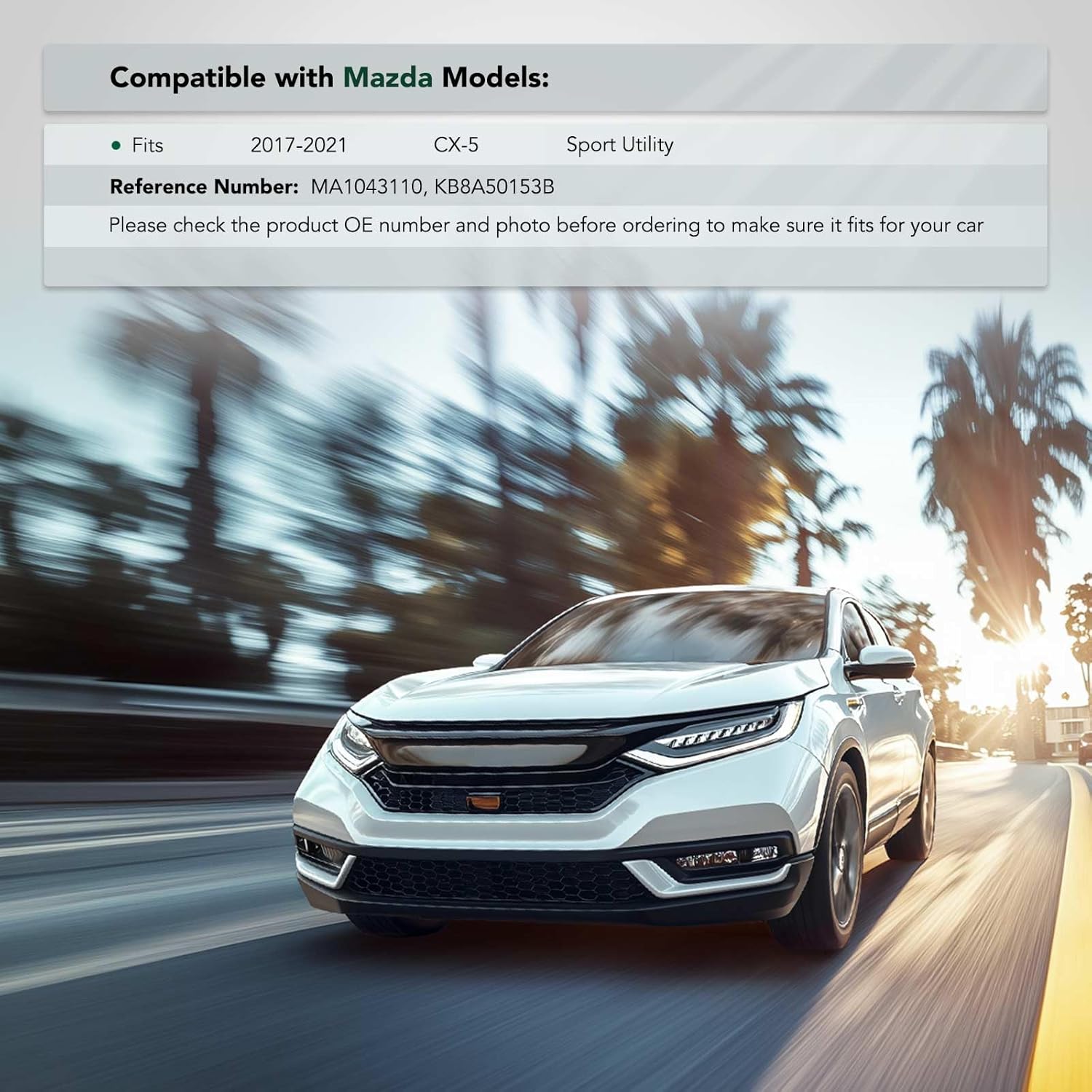 YHTAUTO Front Right Passenger Outer Side Bumper Bracket Compatible with Mazda CX-5 2017-2021 Sport Utility