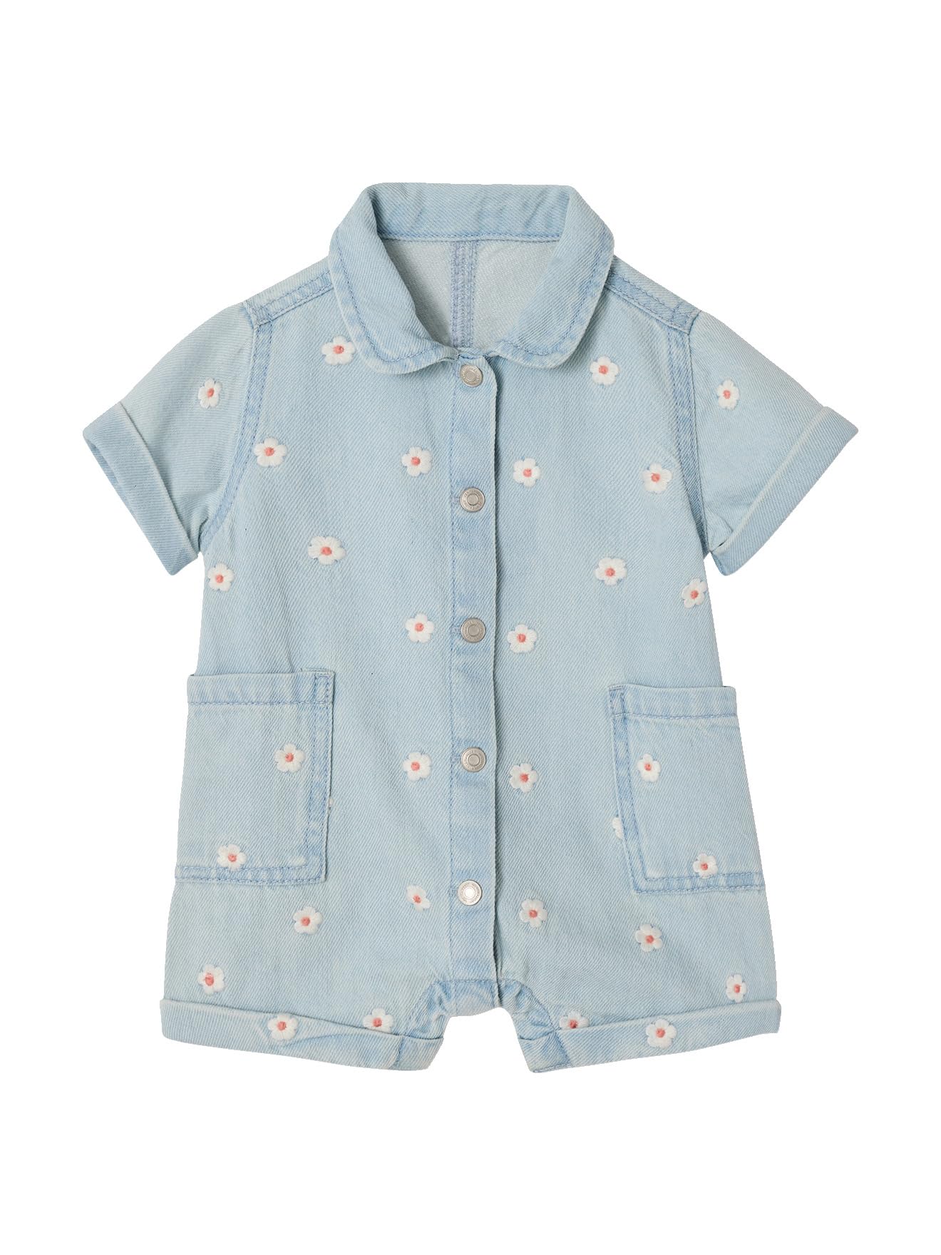 VERTBAUDET Combishort bébé fille denim