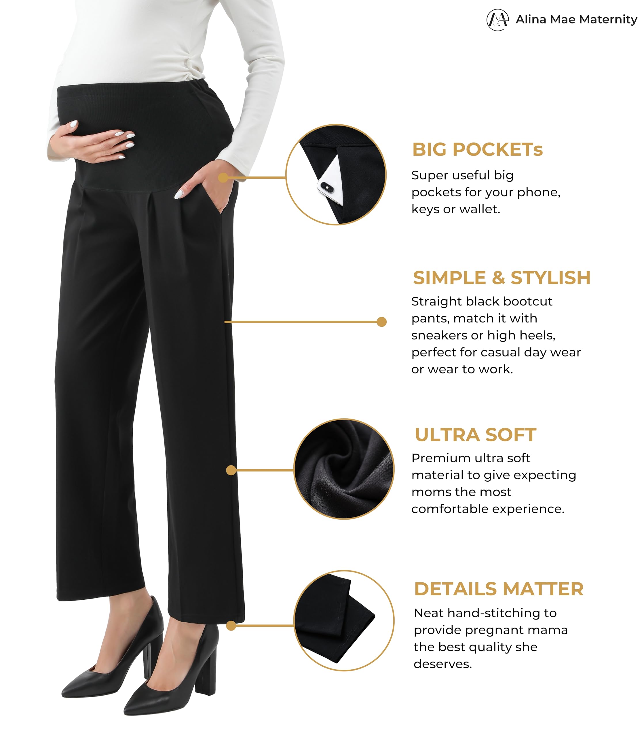 Alina Mae Maternity Modern/Fitted - Moderne/ajusté - Femme