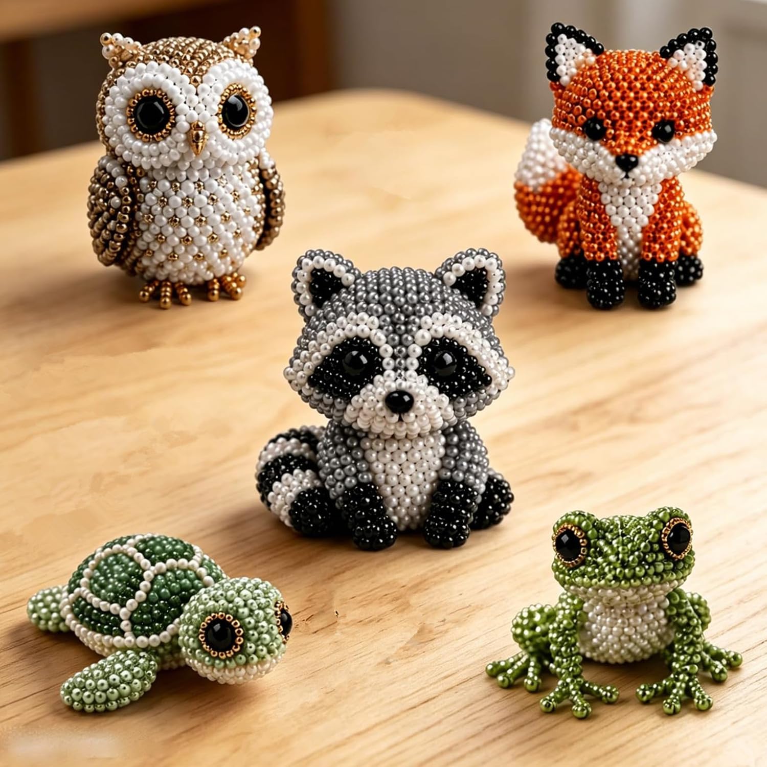 Kit fai da te con perline a forma di animale, grazioso set di perline 3D con perline colorate e istruzioni, grazioso set di perline 3D con animali, kit fai da te per adulti (set B)