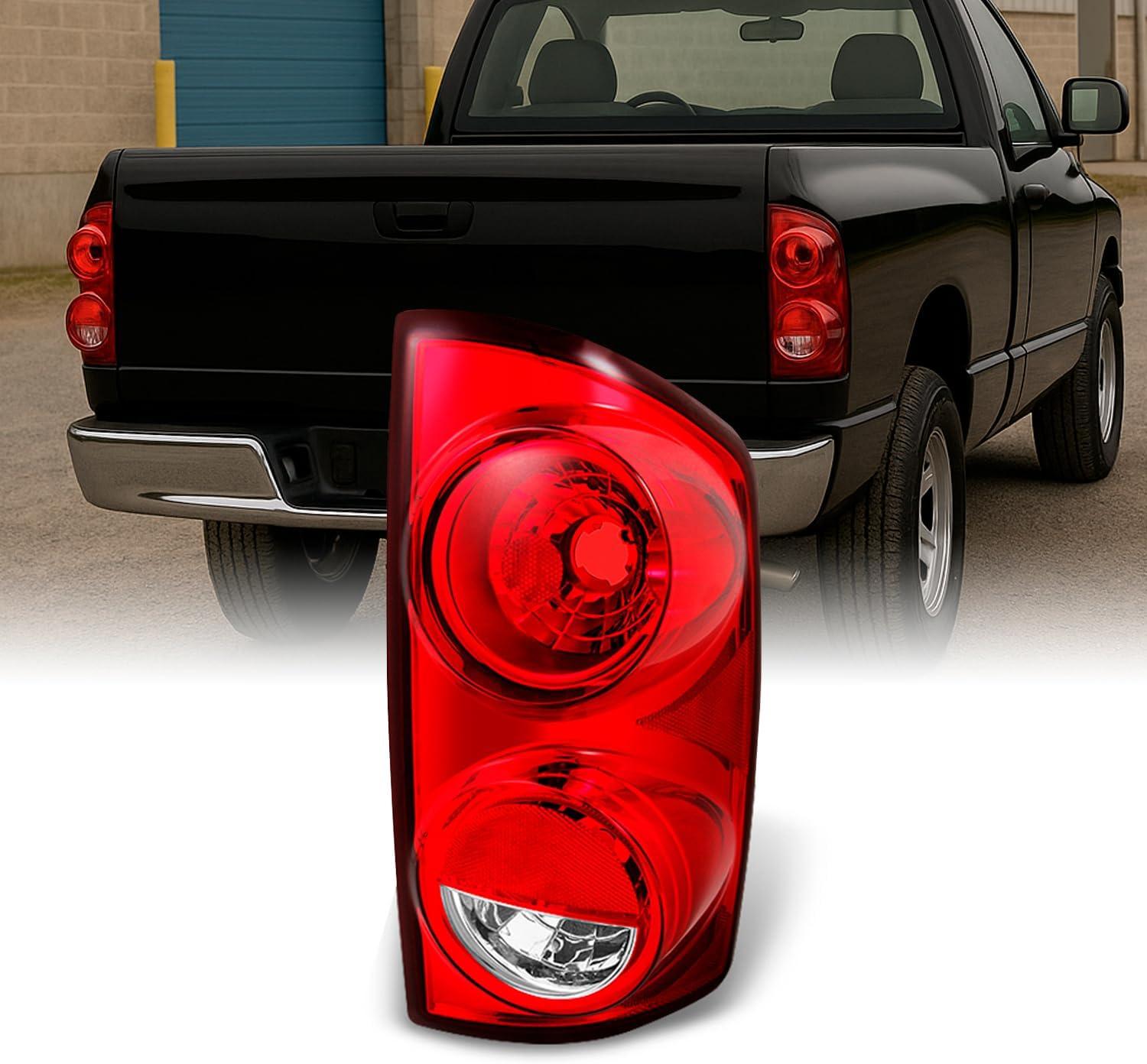 AKKON - For 2007 2008 Dodge Ram 1500 | 2007 2008 2009 Ram 2500 3500 Pickup Truck Driver Left LH Side Taillight