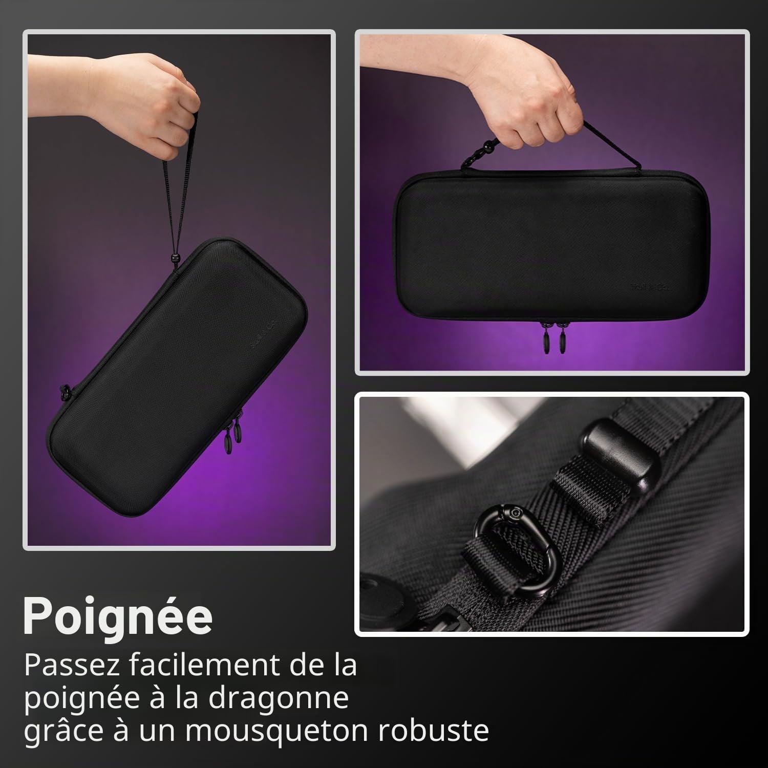Skull & Co. Every Day Slim Carrying Case for ROG Ally X & ROG Ally : Protective Travel Case Portable Hard Shell Case - Denim
