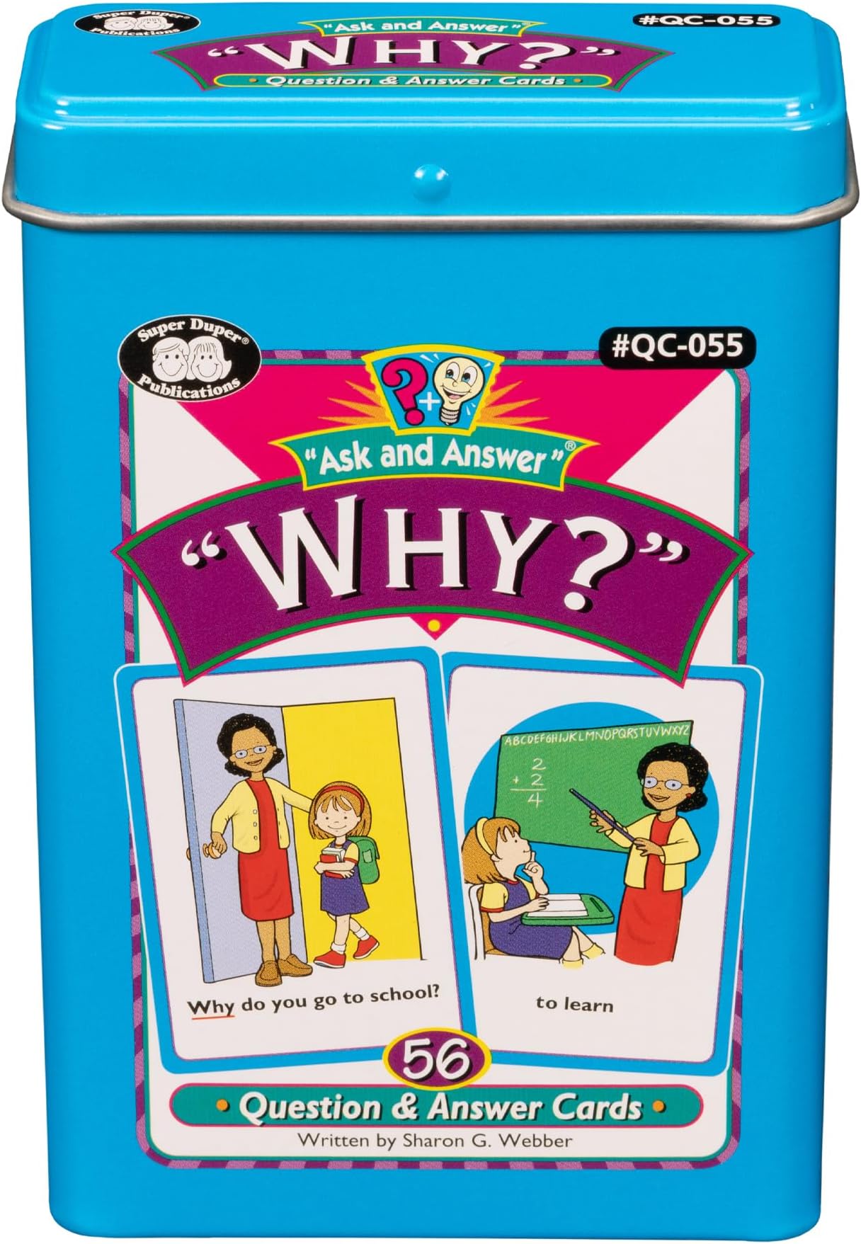 Super Duper Publications | Ask and Answer® Why Questions Fun Deck | Communication and Language Processing Skills Flash Cards | Educational Learning Materials for Children
