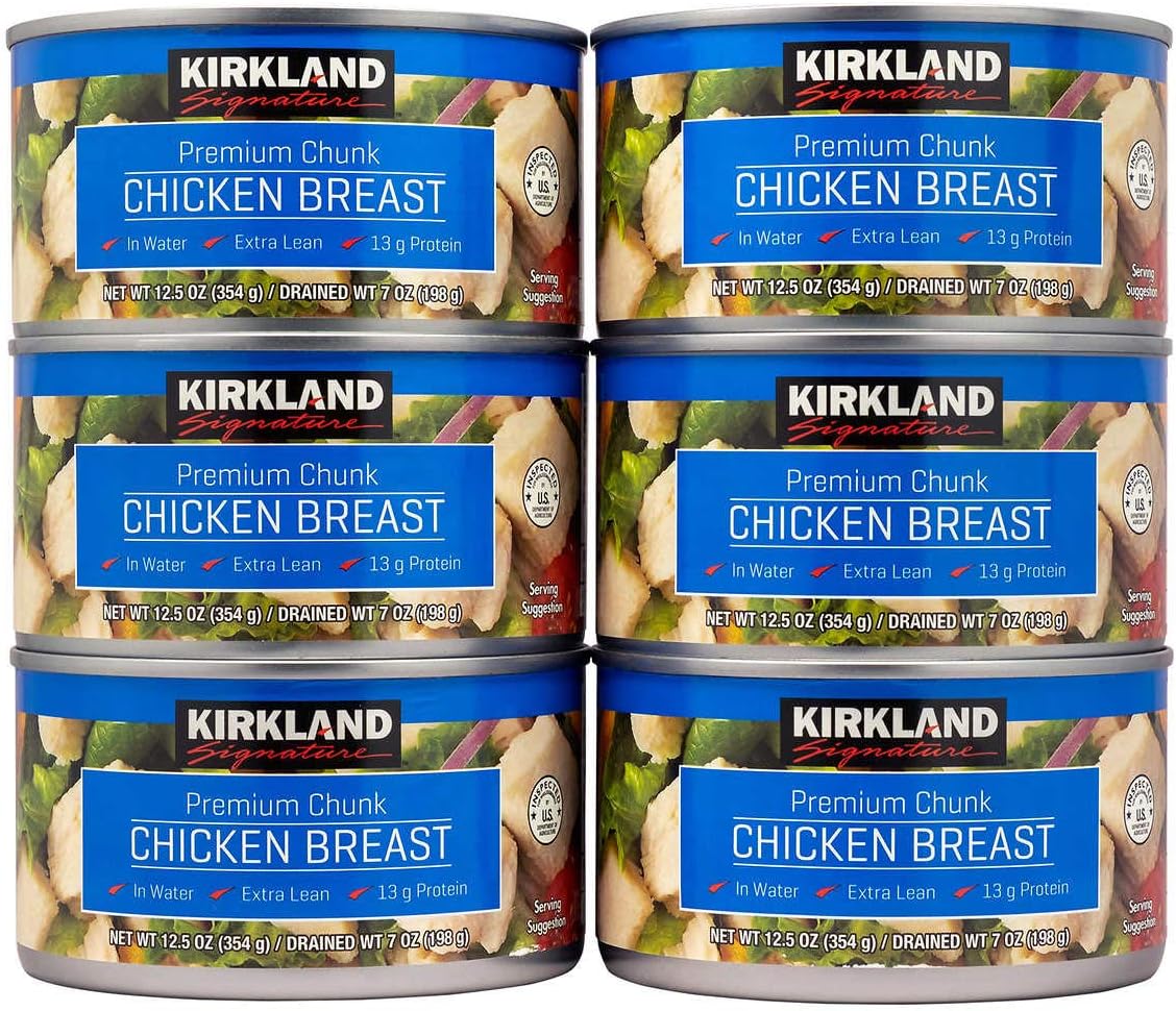 Kirkland Signature Chicken Breast, 12.5 Ounce (6) (Pack of 6)