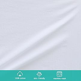 Bassinet Sheets Fit for Baby Delight, Semphis, Babybond and Koolerthings (3 in 1) Baby Bassinet Bedside Sleeper, 100% Cotton, 2 Pack, Ultra Soft Bassinet Sheet, White and Pink