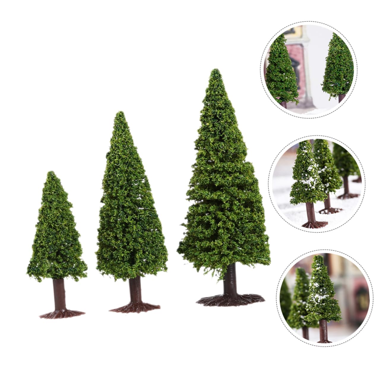 SHINEOFI 24piezas Árboles De Paisaje Artificial para Diorama y Maquetas De De Decoración para y