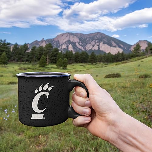 Miniatura 348 de Rico Industries NCAA Utah Utes - Taza de café personalizada de 12 onzas con logotipo grabado con láser profundo, taza de cerámica para acampar con