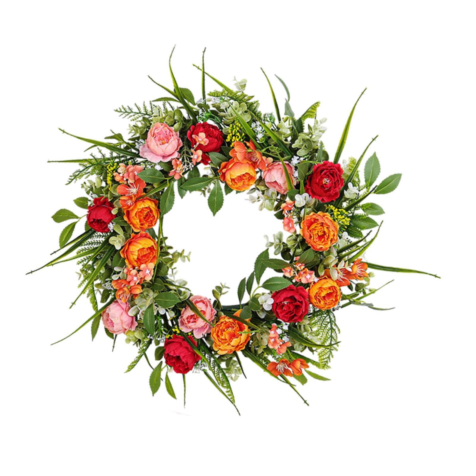 YIXANNX Handmade Autumn Door Wreath For Home Door Decor Transforming Spaces With Beautiful Artificial Flower Wreath Designed For Every Occasion Fall