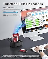 Vista 14 de ORICO Estación de acoplamiento de disco duro externo para disco duro de 2.5/3.5 pulgadas SSD USB 3.0 a SATA Hard Drive Dock hasta 22TB Soporte UASP