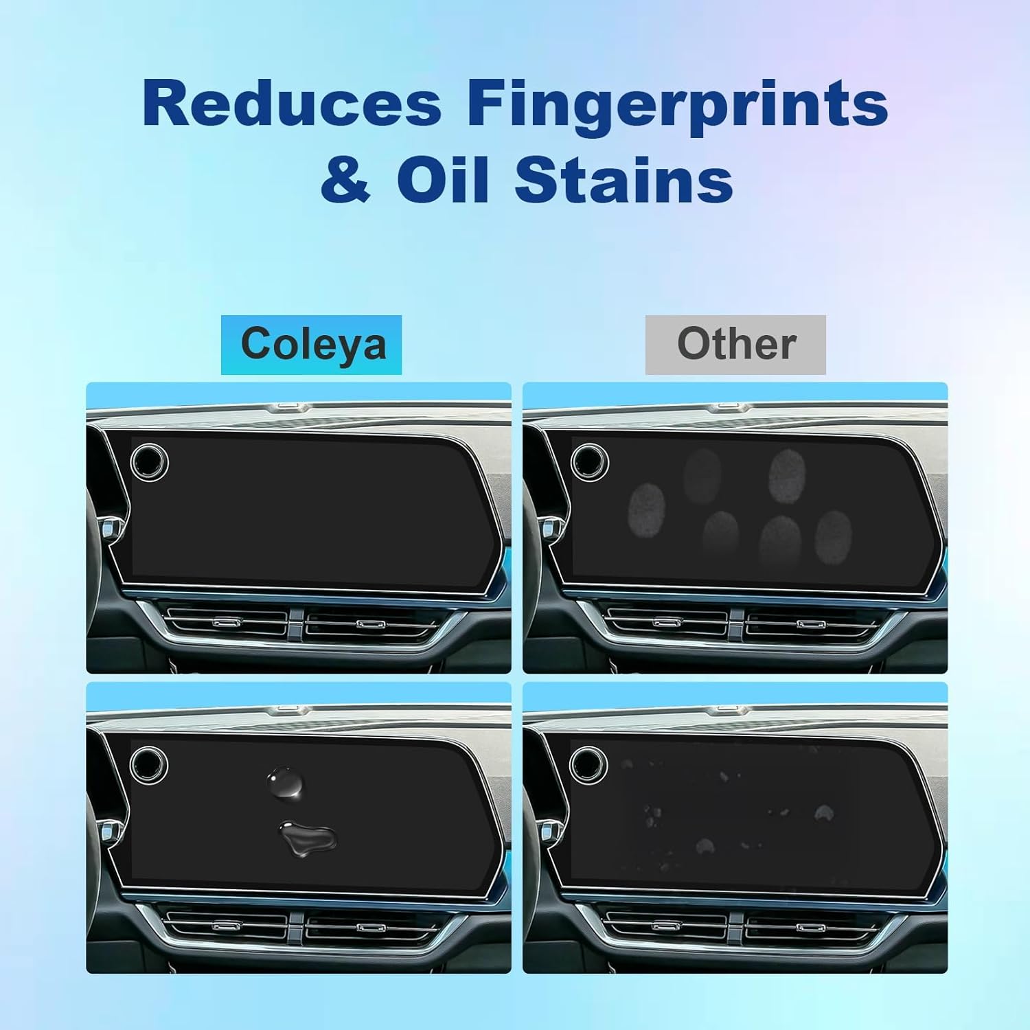 (4Pack) 2024 2025 2026 Equinox EV Screen Protector for Chevy Equinox EV (17.7In Navi+11In Dash) (LT/RS), 2026 2025 Chevy Equinox EV Accessories Touch Sensitive Ultra HD Protective Film