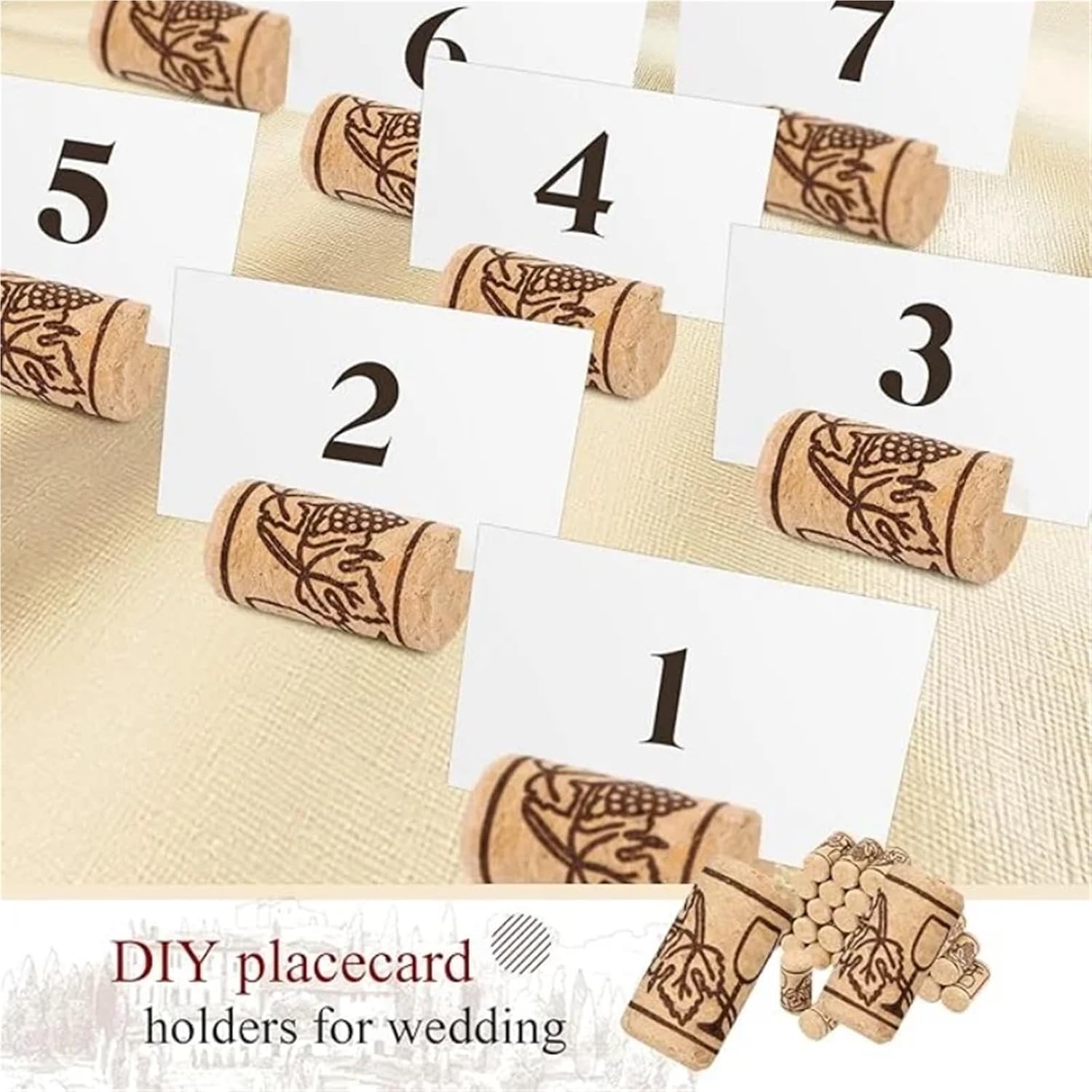 Natural Wood Wine Corks for Bottle Sealing, Straight Cork Stoppers