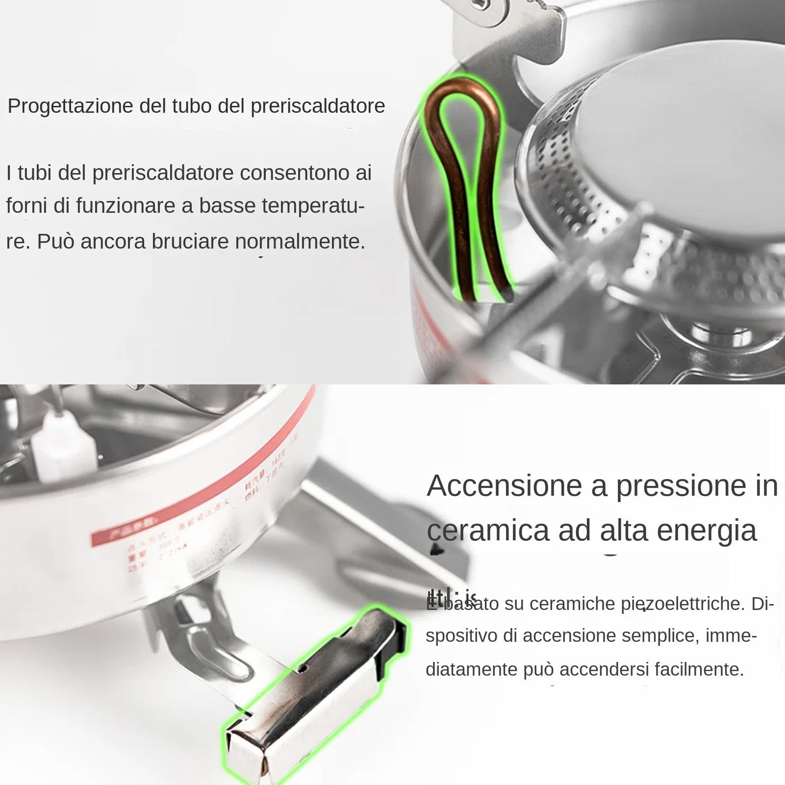 Fornelli da Campeggio Portatili Portatile Antivento Pieghevole Resistente | Fornello per Uso Esterno e Campeggio per Escursionismo Viaggio Trekking Cucina per Camper Cucina Interna Patio