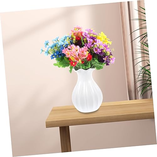 Miniatura 4 de ARTIBETTER 10 ramos de primavera artificiales de seda de margaritas africanas sintéticas, accesorios para fotos, plantas artificiales para